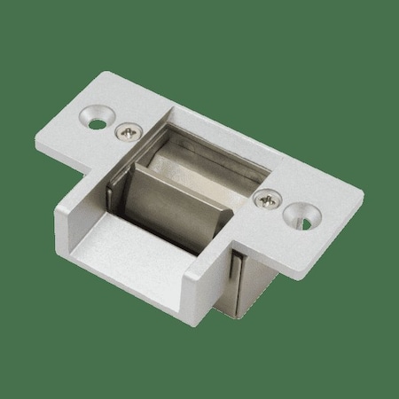 Seco-Larm Mini No-Cut Electric Door Strike. Includes stainless steel no-cut and silver aluminum low SLM-SD-991A-D1Q